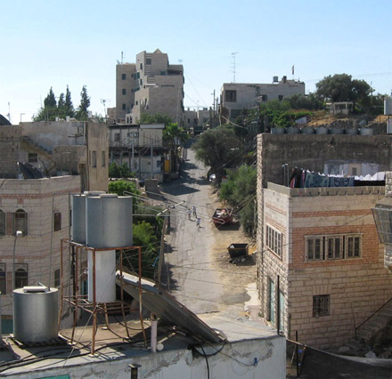 Street taken over by settlers