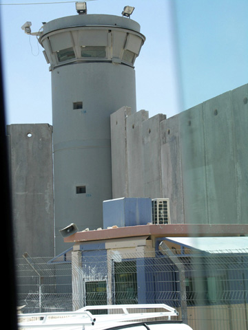 Sniper tower at Qalandia